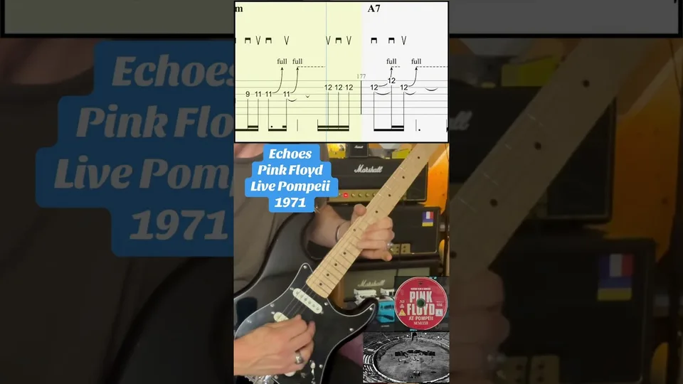 Pink Floyd - Echoes (Live at Pompeii) guitar tab