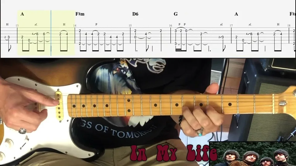 The Beatles - In My Life guitar tab