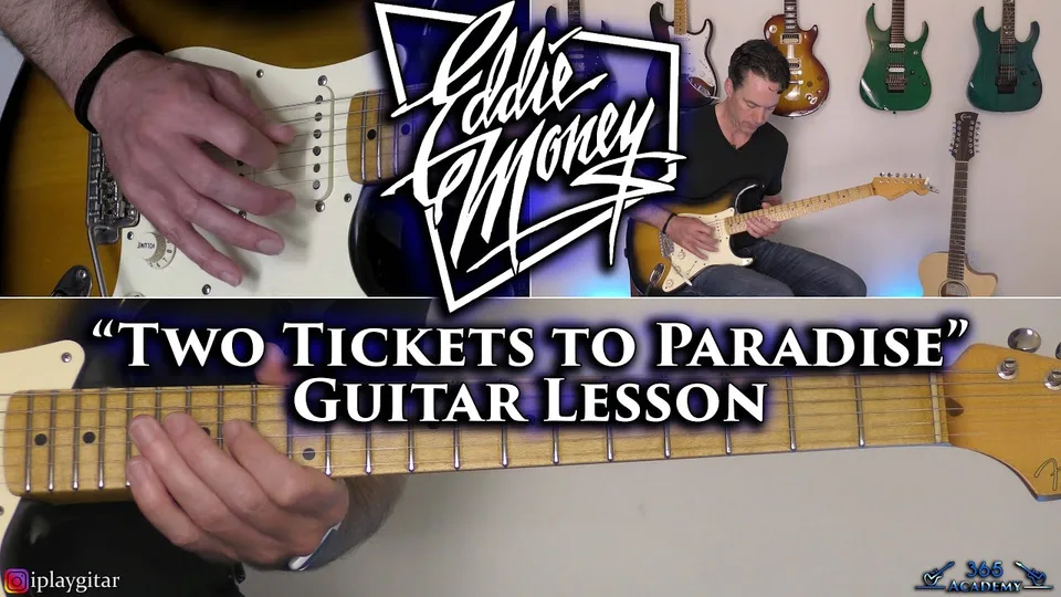 Eddie Money - Two Tickets To Paradise guitar lesson