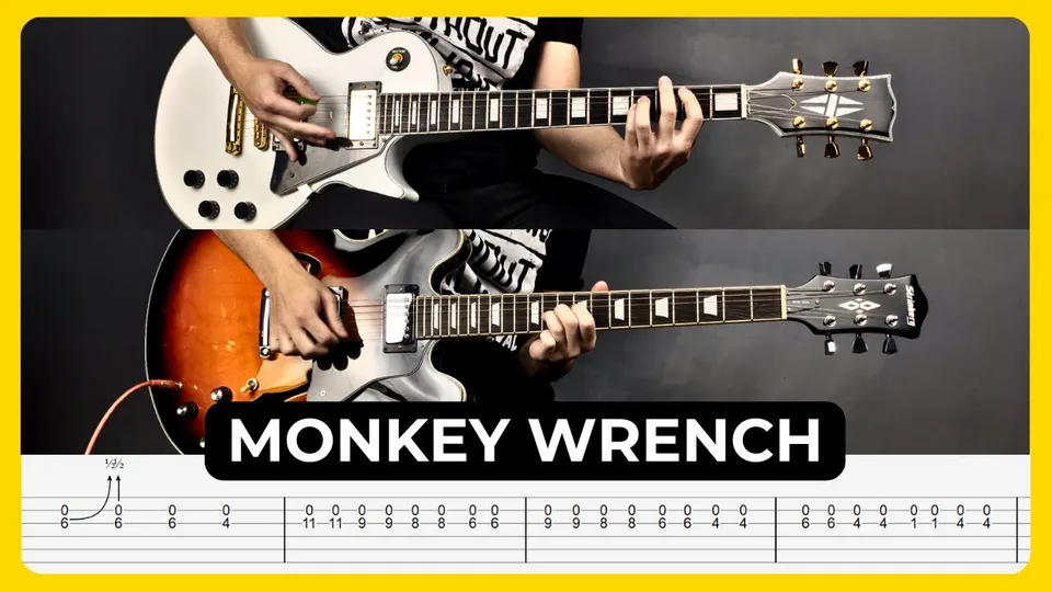 Foo Fighters - Monkey Wrench guitar tab