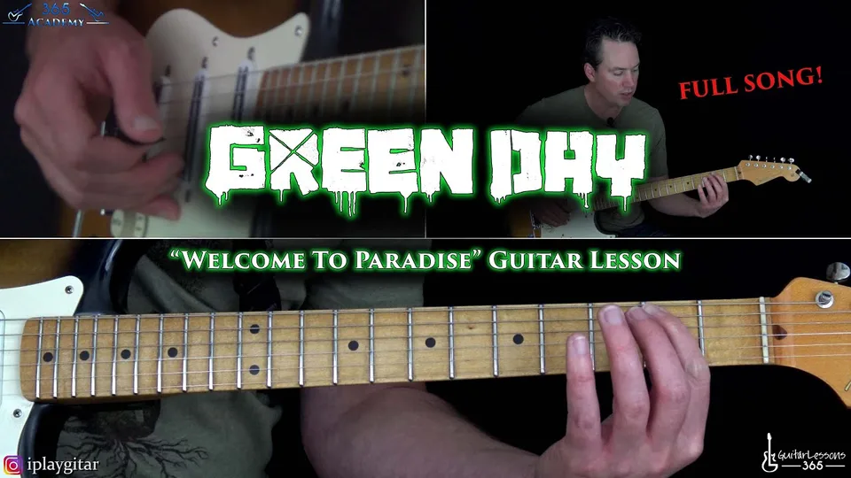 Green Day - Welcome To Paradise guitar lesson