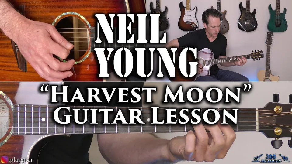 Neil Young - Harvest Moon guitar lesson