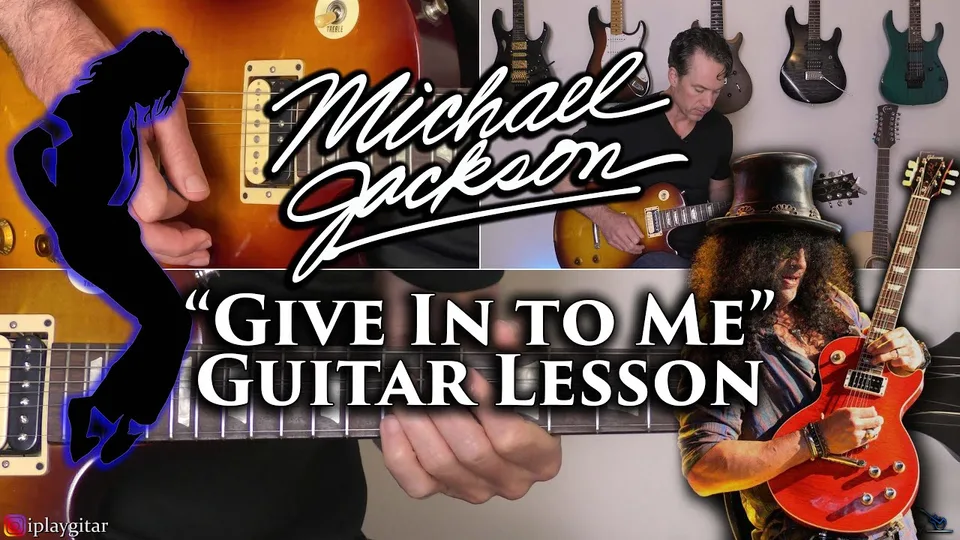 Michael Jackson - Give In To Me guitar lesson