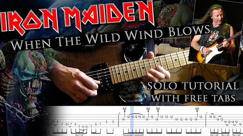 Iron Maiden - When The Wild Wind Blows Dave Murray's guitar tab
