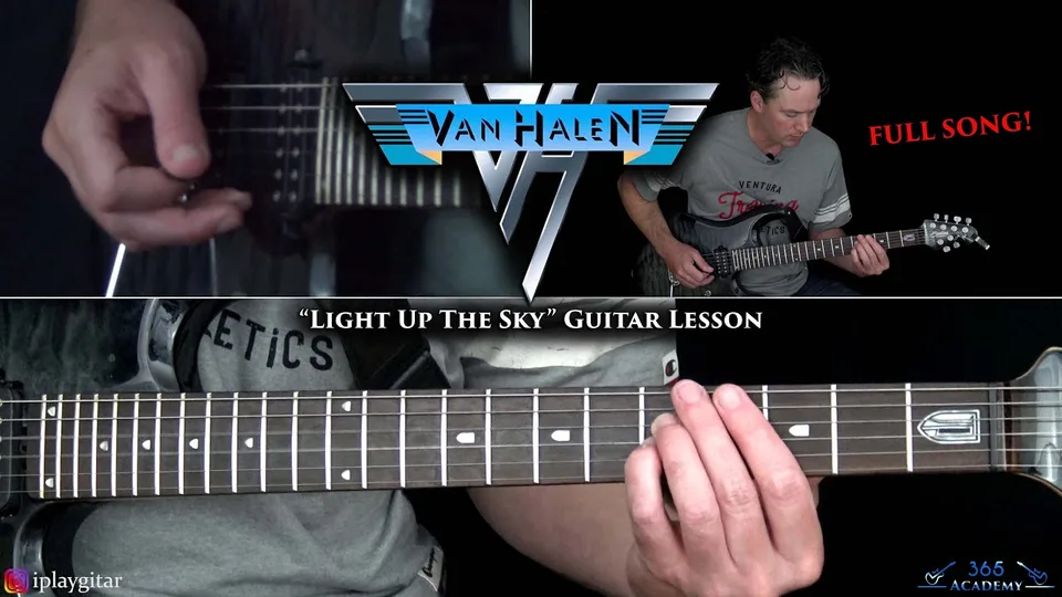 Van Halen - Light Up The Sky guitar lesson