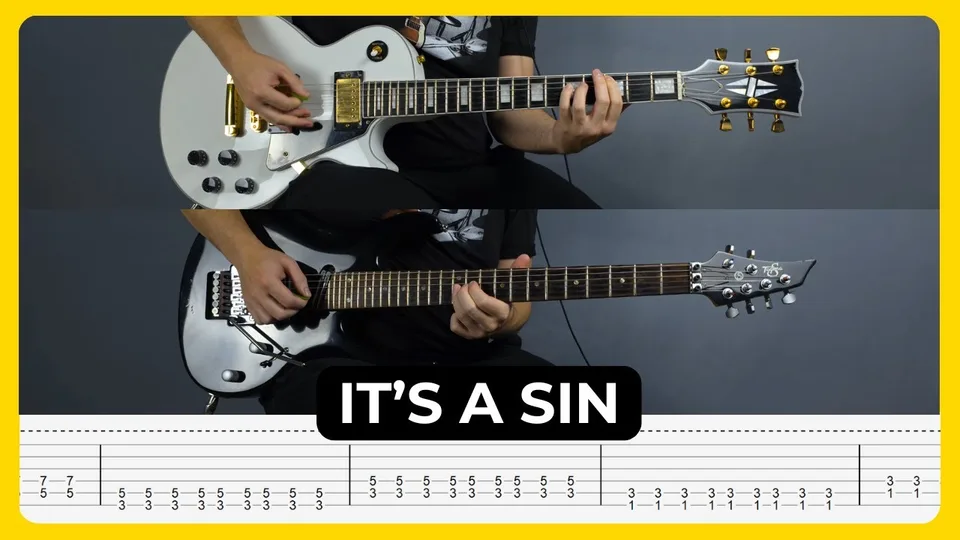 Ghost - It's a Sin guitar tab