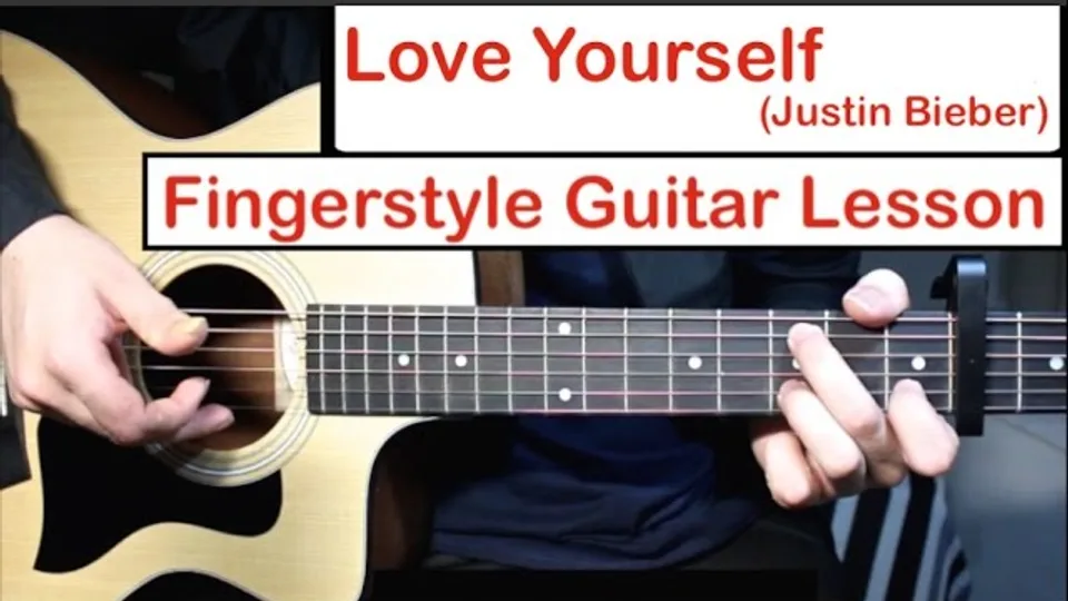 Justin Bieber - Love Yourself guitar lesson