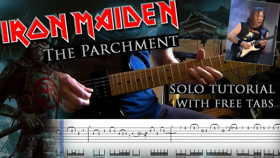 Iron Maiden - The Parchment Dave Murray's guitar tab