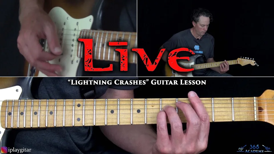 Live - Lightning Crashes guitar lesson