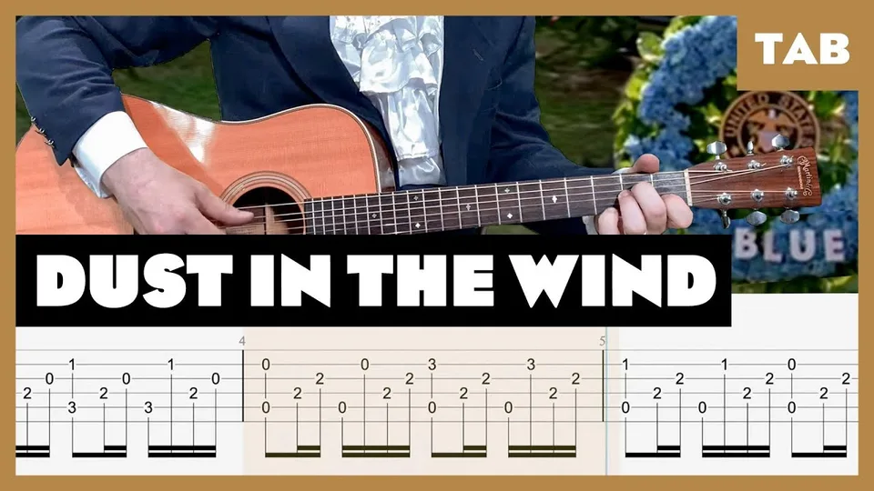 Kansas - Dust in the Wind guitar tab