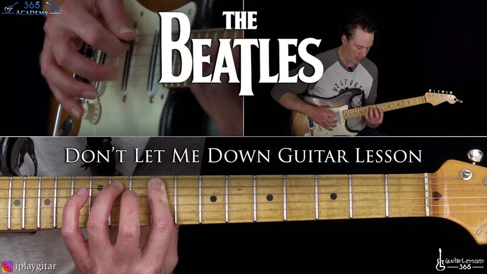 The Beatles - Don't Let Me Down guitar lesson