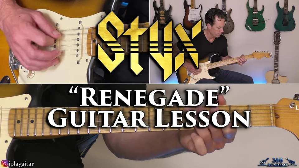 Styx - Renegade guitar lesson