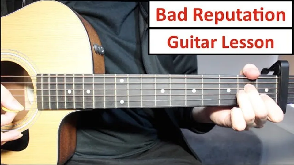 Shawn Mendes - Bad Reputation guitar lesson
