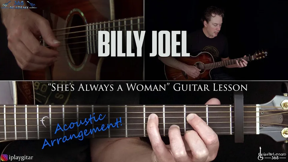 Billy Joel - She's Always a Woman guitar lesson