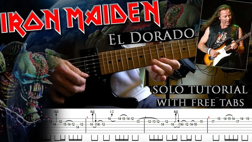 Iron Maiden - El Dorado Dave Murray's guitar tab