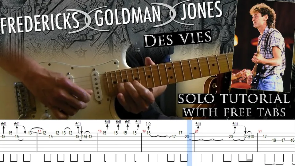 Jean-jacques Goldman - Des vies guitar tab