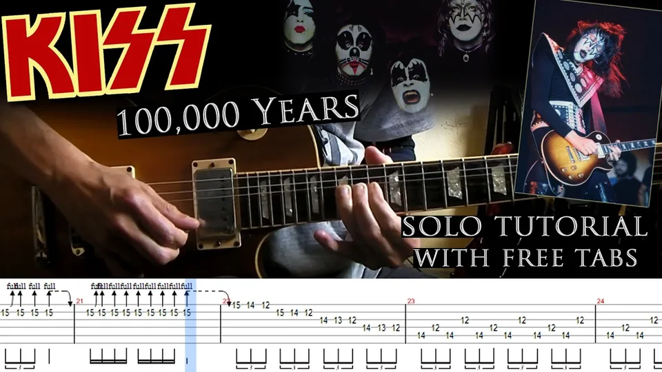 Kiss - 100,000 Years guitar tab