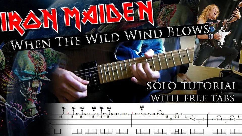 Iron Maiden - When The Wild Wind Blows Janick Gers's guitar tab