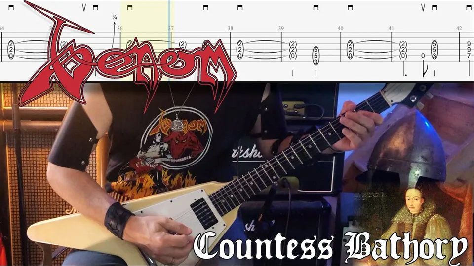 Venom - Countess Bathory guitar tab