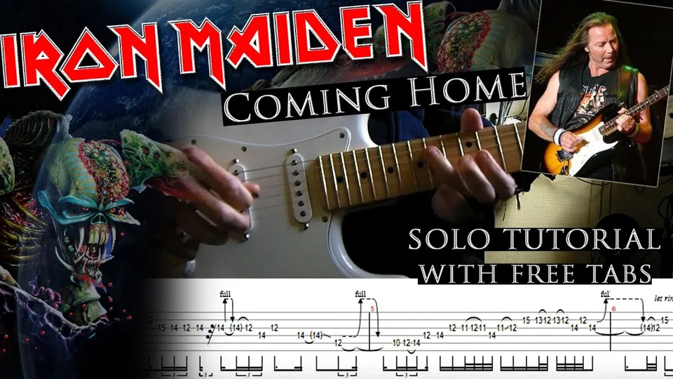 Iron Maiden - Coming Home Dave Murray's guitar tab