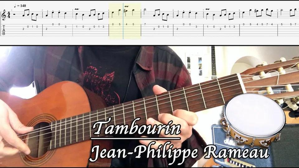 Jean-Philippe Rameau - Tambourin guitar tab