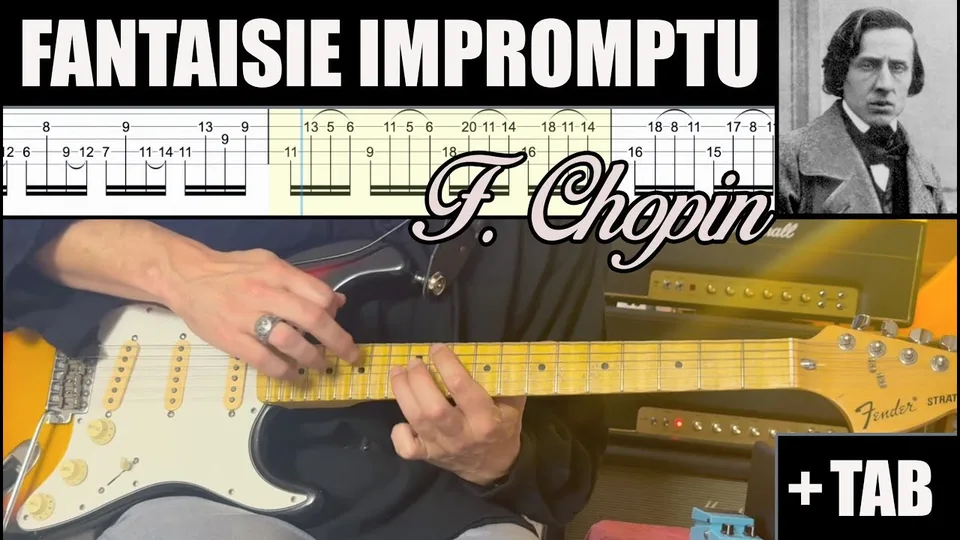 Frederic Chopin - Fantaisie Impromptu guitar tab