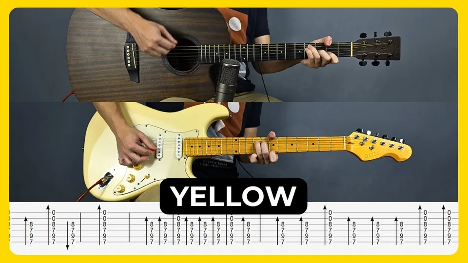 Coldplay - Yellow guitar tab