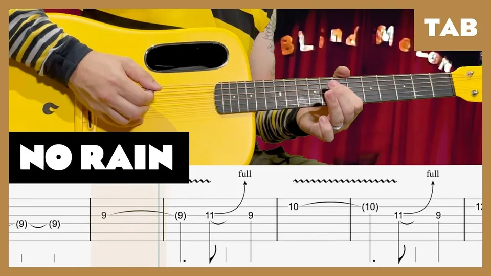 Blind Melon - No Rain guitar tab