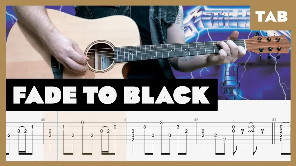 Metallica - Fade to Black guitar tab
