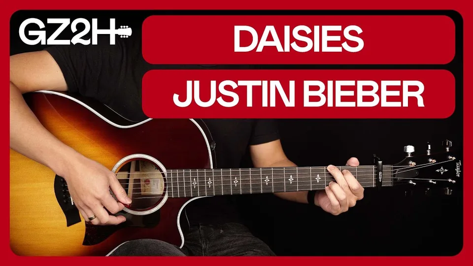 Justin Bieber - Daisies guitar lesson