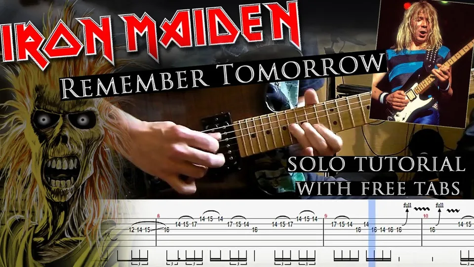 Iron Maiden - Remember Tomorrow Dave Murray guitar tab