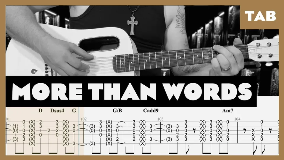 Extreme - More Than Words guitar tab