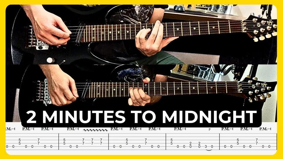 Iron Maiden - 2 Minutes To Midnight guitar tab