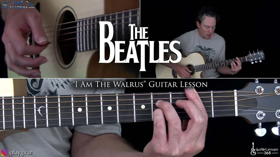 The Beatles - I Am The Walrus guitar lesson