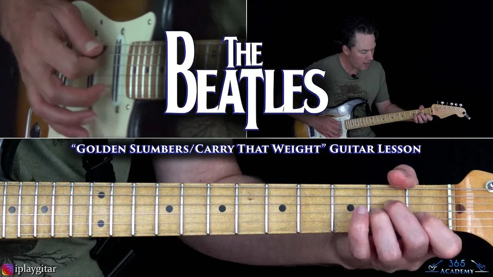 The Beatles - Golden Slumbers/Carry That Weight guitar lesson