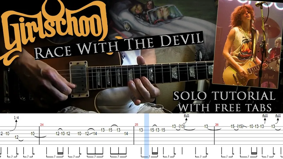 Girlschool - Race With The Devil guitar tab