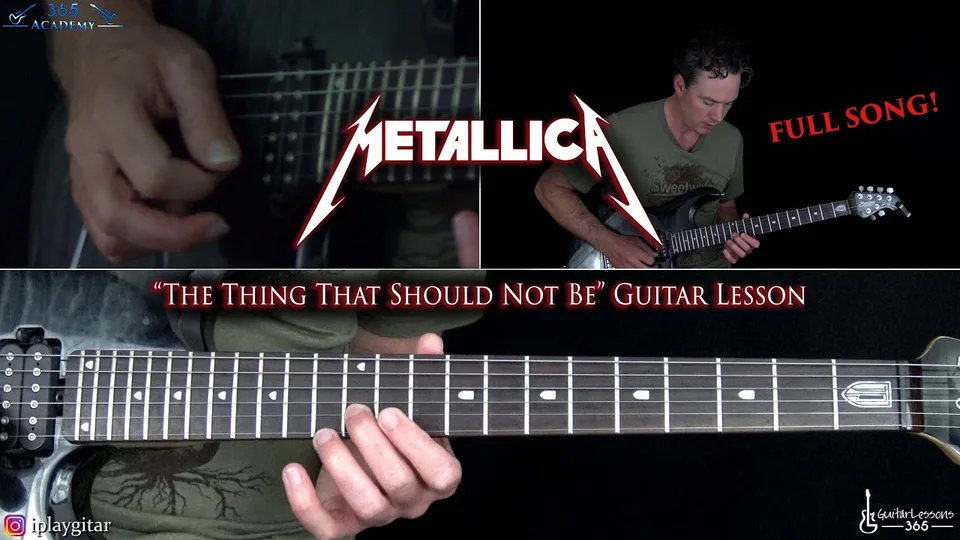 Metallica - The Thing That Should Not Be guitar lesson