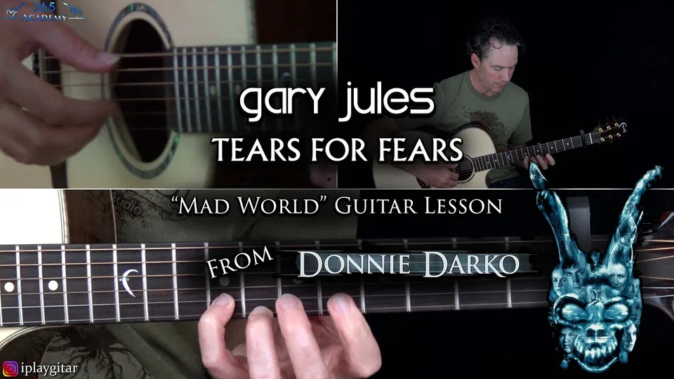Gary Jules - Mad World guitar lesson