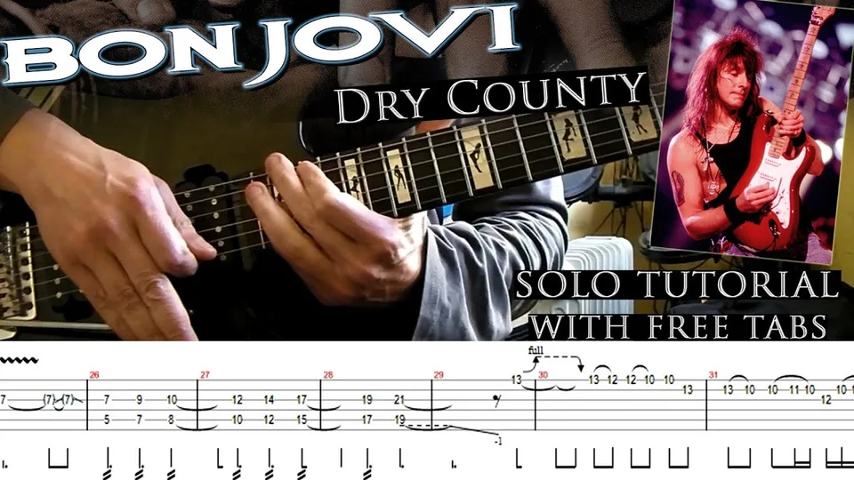 Bon Jovi - Dry County guitar tab