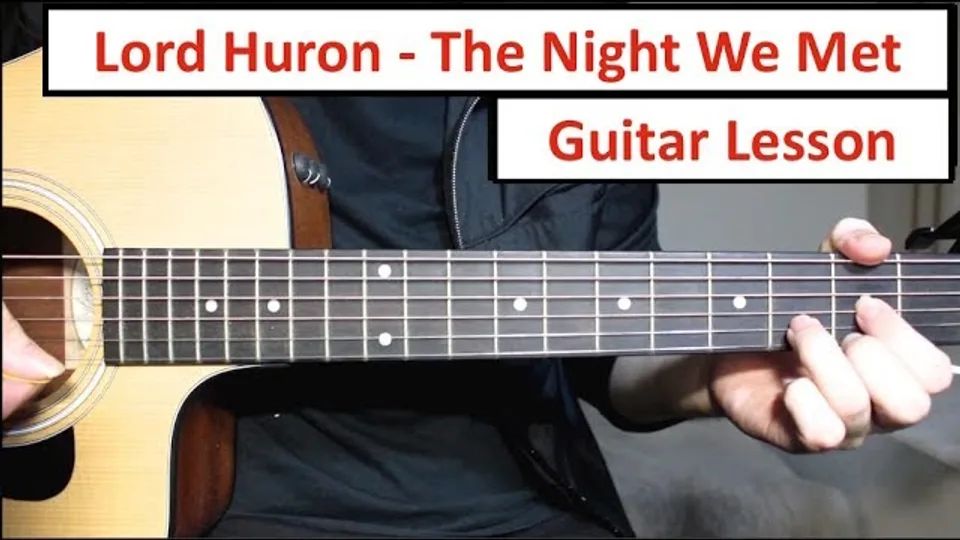 Lord Huron - The Night We Met guitar lesson