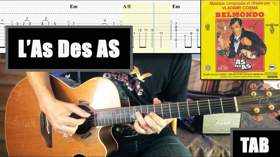 Vladimir Cosma - L'As des As guitar tab