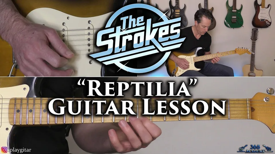 The Strokes - Reptilia guitar lesson