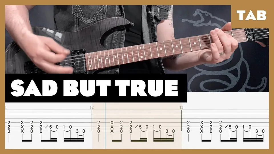 Metallica - Sad But True guitar tab