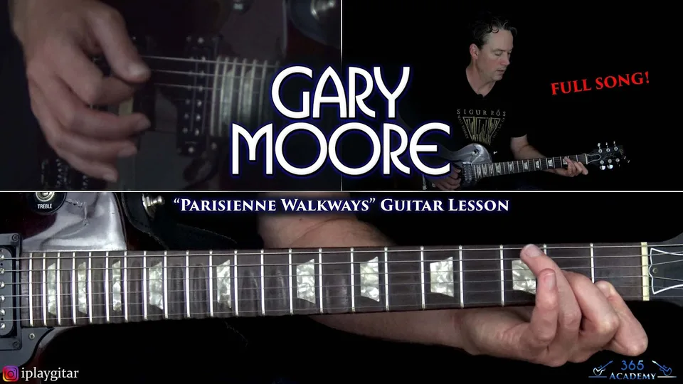 Gary Moore - Parisienne Walkways guitar lesson