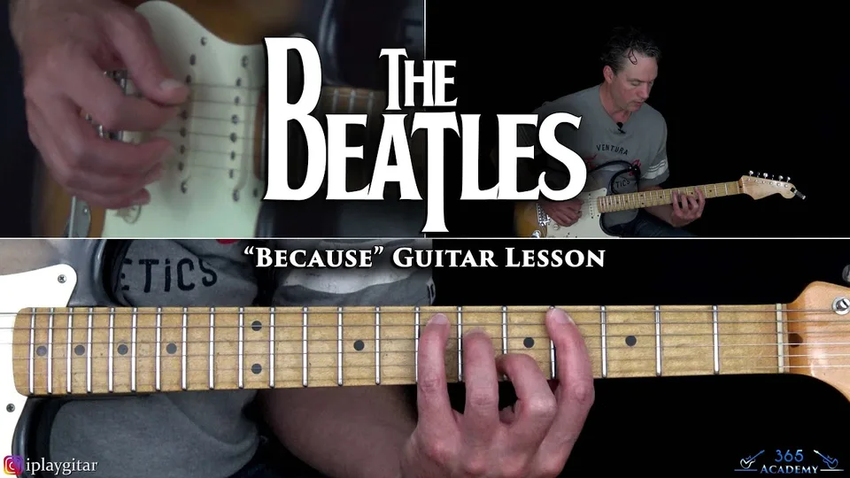The Beatles - Because guitar lesson