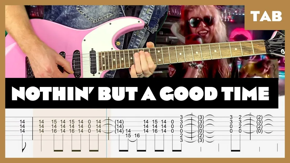 Poison - Nothin’ But a Good Time guitar tab