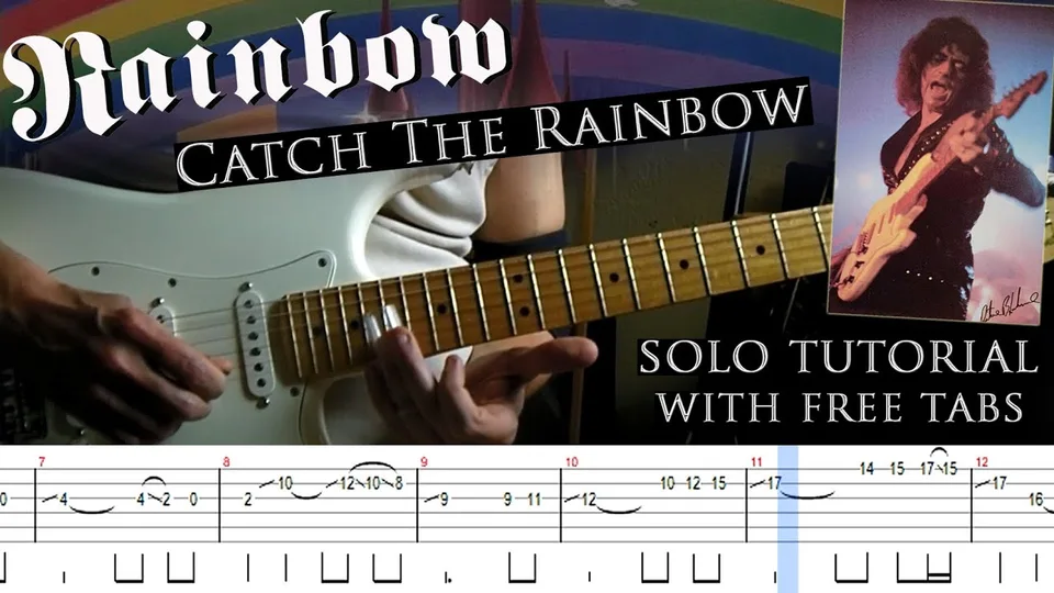 Deep Purple - Catch The Rainbow "3 ways" guitar tab