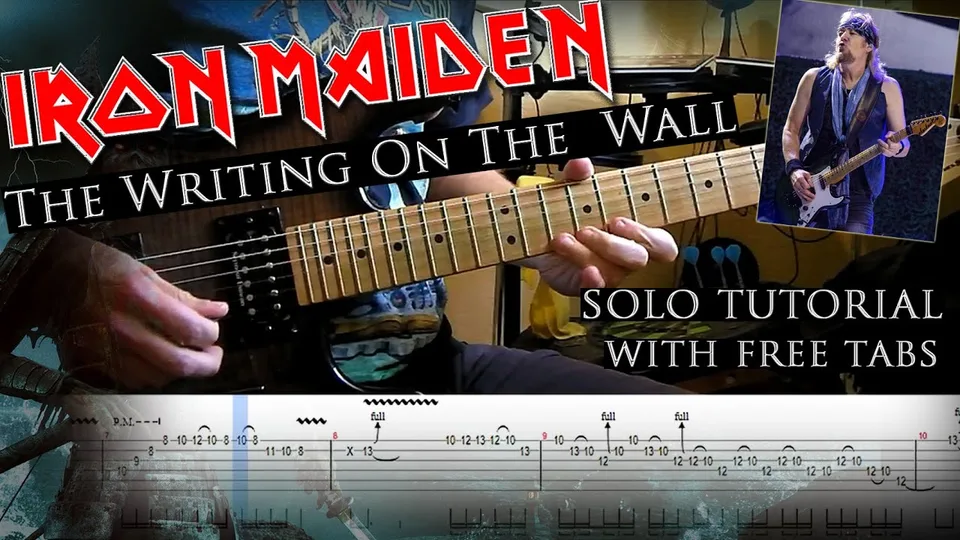 Iron Maiden - The Writing On The Wall Adrian Smith guitar tab