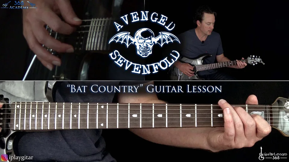 Avenged Sevenfold - Bat Country guitar lesson