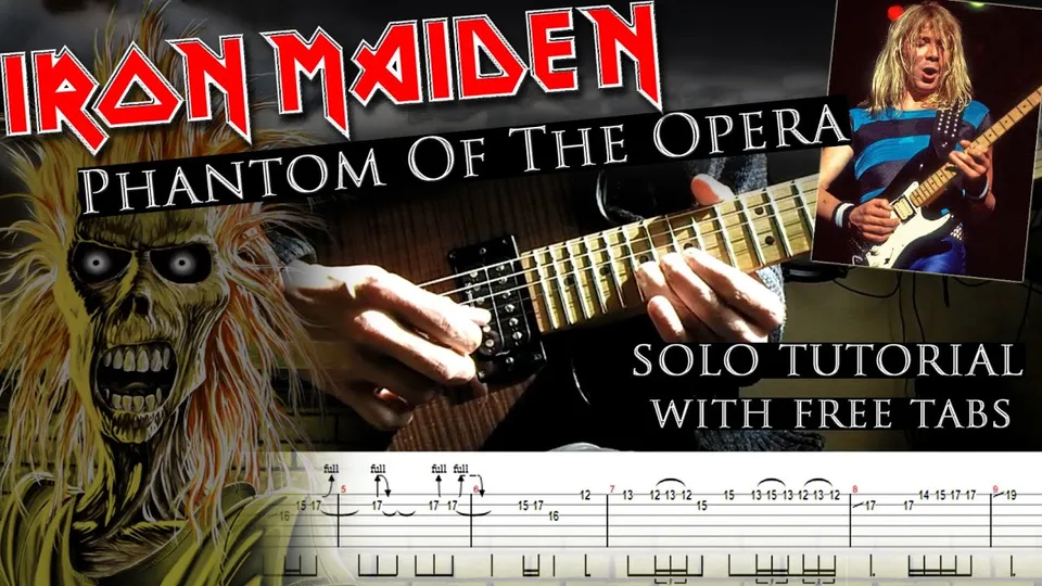 Iron Maiden - Phantom Of The Opera Dave Murray's guitar tab